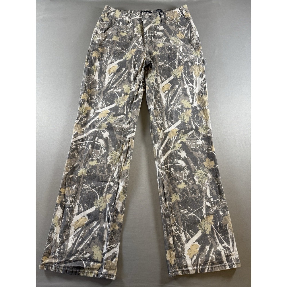 PinkyMoor Camouflage Cargo Camo Pants Jeans Utility Straight Leg Women's Medium